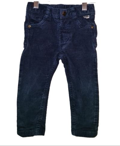 F&F Navy Blue Cord Trousers Boys 9-12 Months