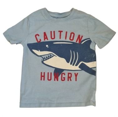 GAP Blue Shark T-Shirt Boys 3-4 Years