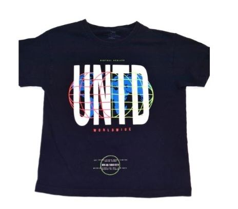 'UNTD Worldwide' Navy Blue T-Shirt Boys 7-8 Years.