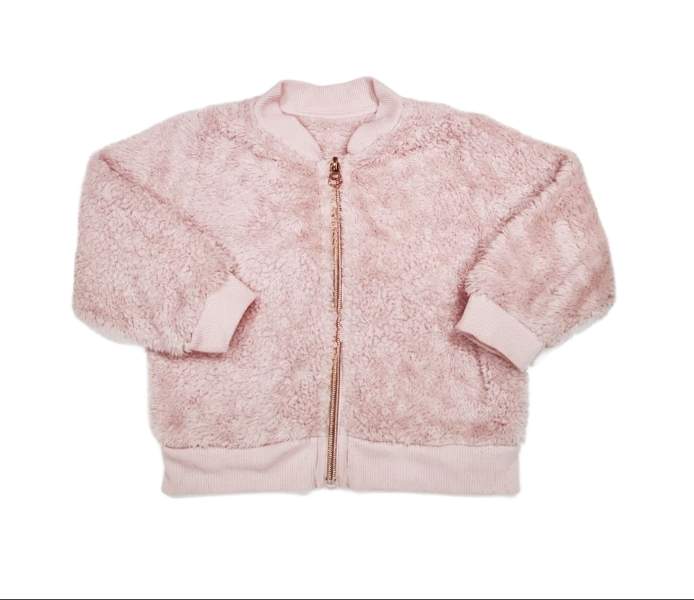 MATALAN Fluffy Jacket Girls 18 24 Months Moon and Stars Kids Boutique