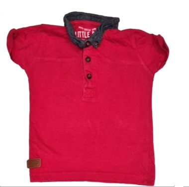 LITTLE REBEL Red Polo Shirt Boys 18-24 Months