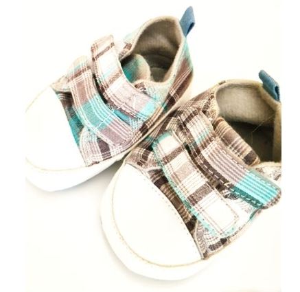 PEACOCKS Checked Trainers Boys 0-3  Months