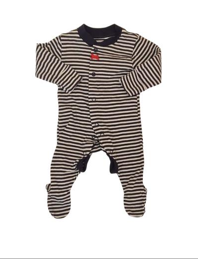 M&S Striped Sleepsuit Unisex First Size