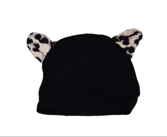 Black Hat with Cat Ears Girls 0-3 Months