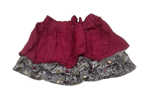 GEORGE Burgundy Skirt Girls 9-12 Months