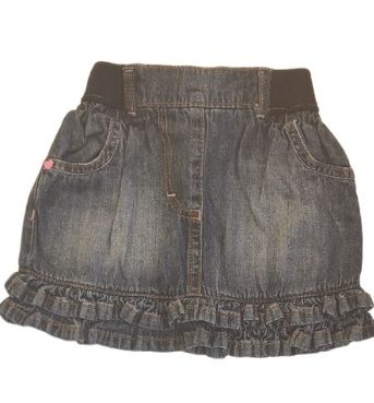 GEORGE Denim Skirt Girls 12 18 Months Moon and Stars Kids Boutique