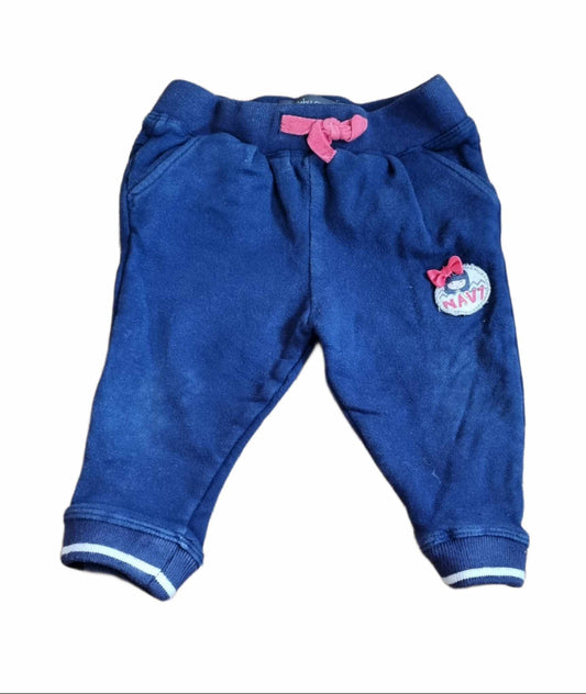 BABY GIRL Navy Blue Joggers Girls 6-9 Months