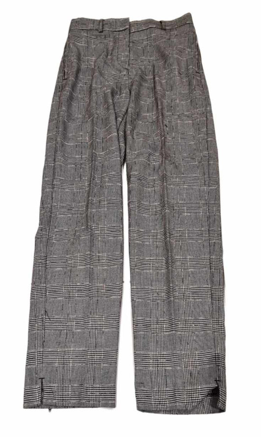 M&S Grey Tartan Trousers Women's Size 8