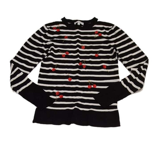 WAREHOUSE Cherry Sweater Women's Size 8