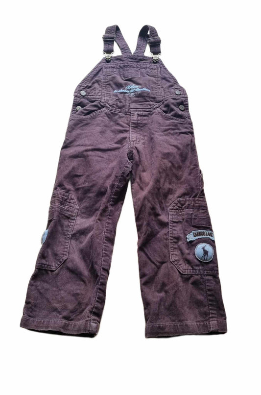Brown Cord Dungarees Boys 3-4 Years