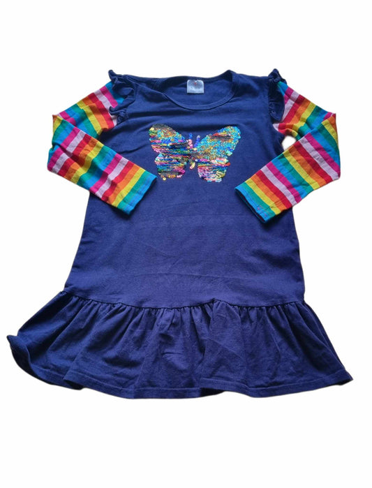 Butterfly Dress Girls 5-6 Years