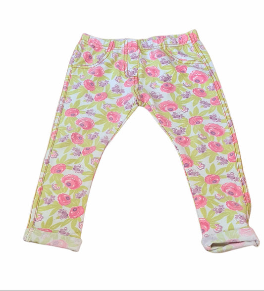 MOTHERCARE Floral Jeggings Girls 18-24 Months