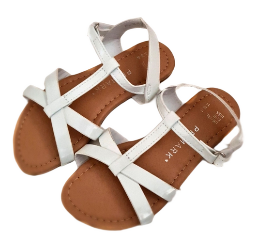 PRIMARK White Strap Sandals, Size C10, Girls 4-5 Years