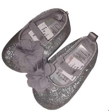PRIMARK Silver Sparkly Shoes, Girls 6-9 months