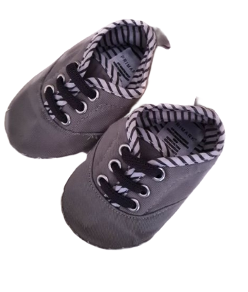 PRIMARK Grey Laced Shoes Boys 6-9 Months