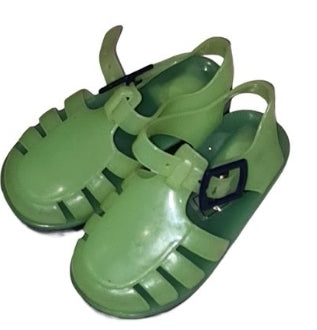 Green Jelly Shoes, Size C4, Boys 12-18 Months
