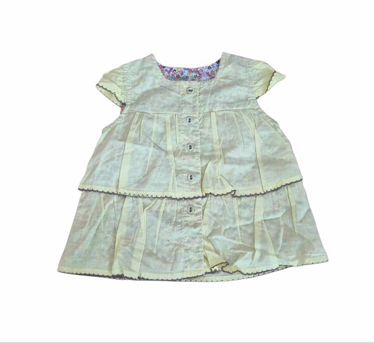 M&S Yellow Top Girls 6-9 Months