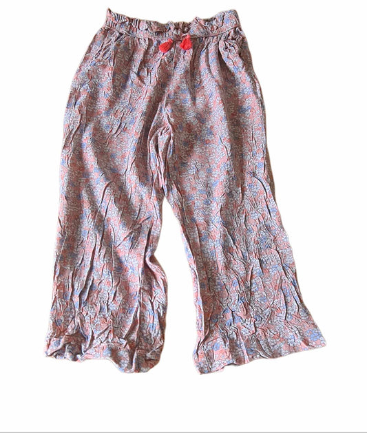 H&M Floral Cotton Trousers Girls 6-7 Years