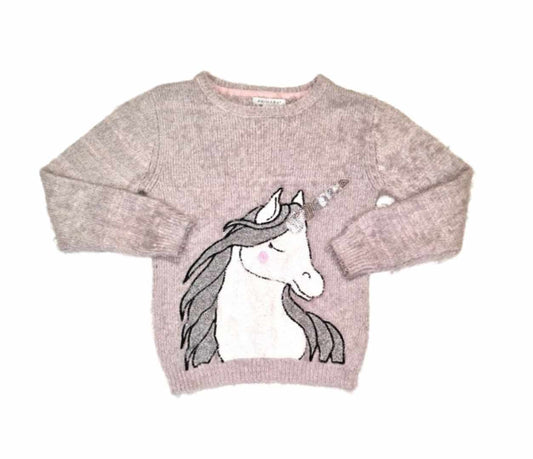 PRIMARK Unicorn Jumper Girls 6-7 Years