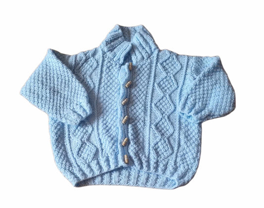 HAND KNITTED Cardigan Boys 2-3 Years