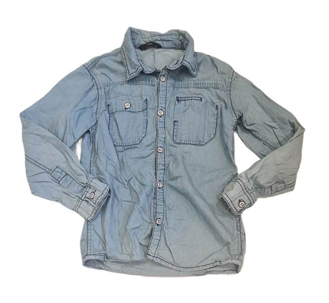 GEORGE Denim Shirt Girls 7-8 Years