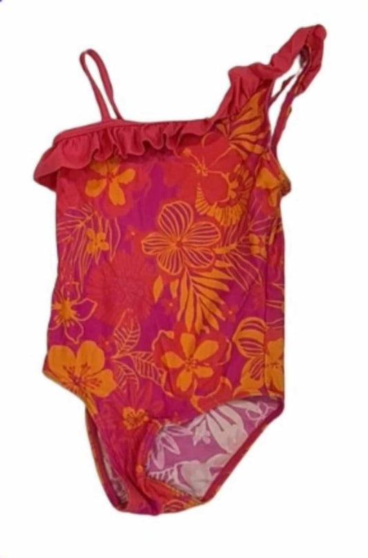 GEORGE Floral Swim Suit Girls 5-6 Years