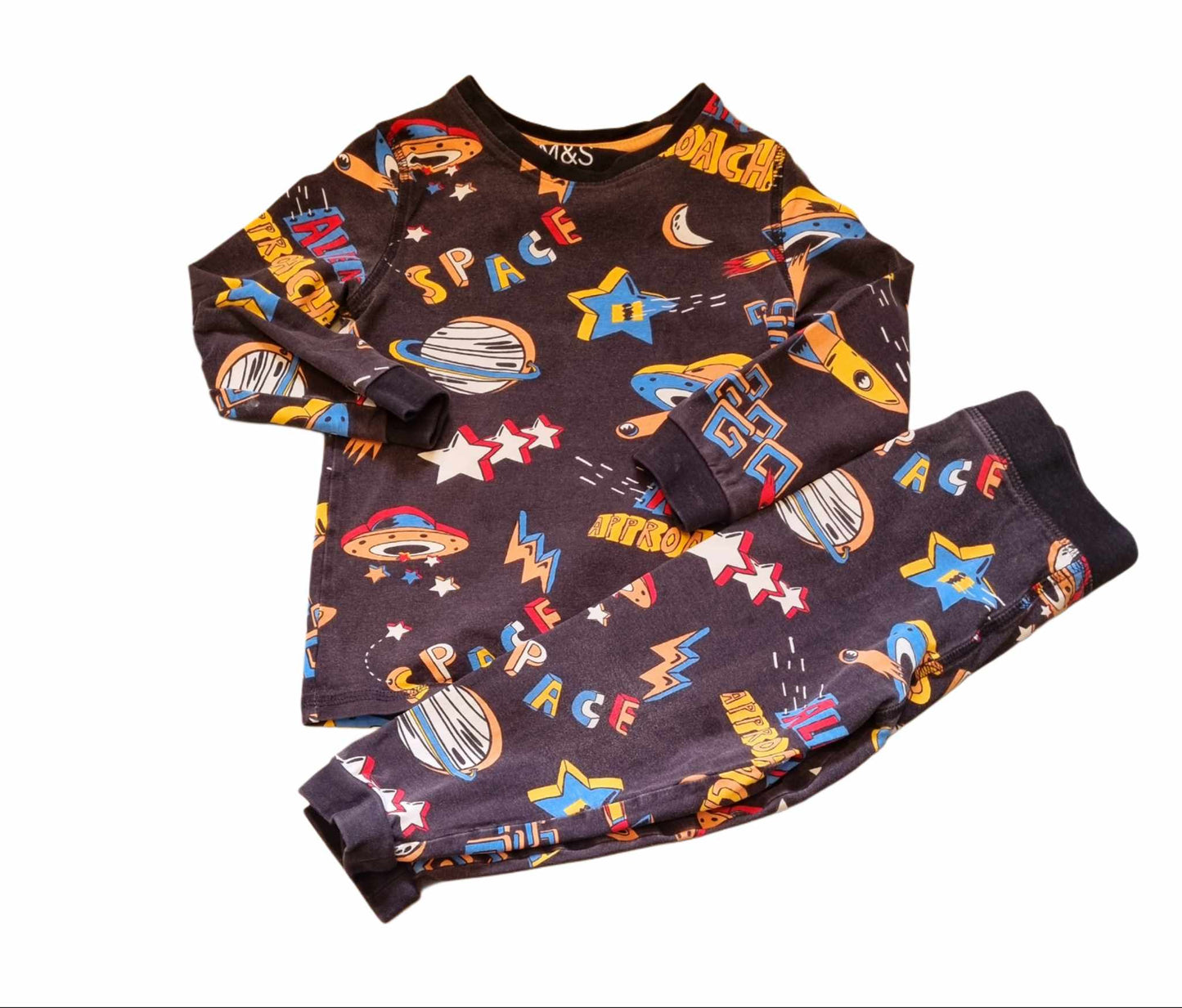 M&S Space Pyjamas Boys 2-3 Years