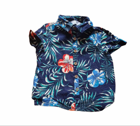 PRIMARK Floral Shirt Boys 9-12 Months