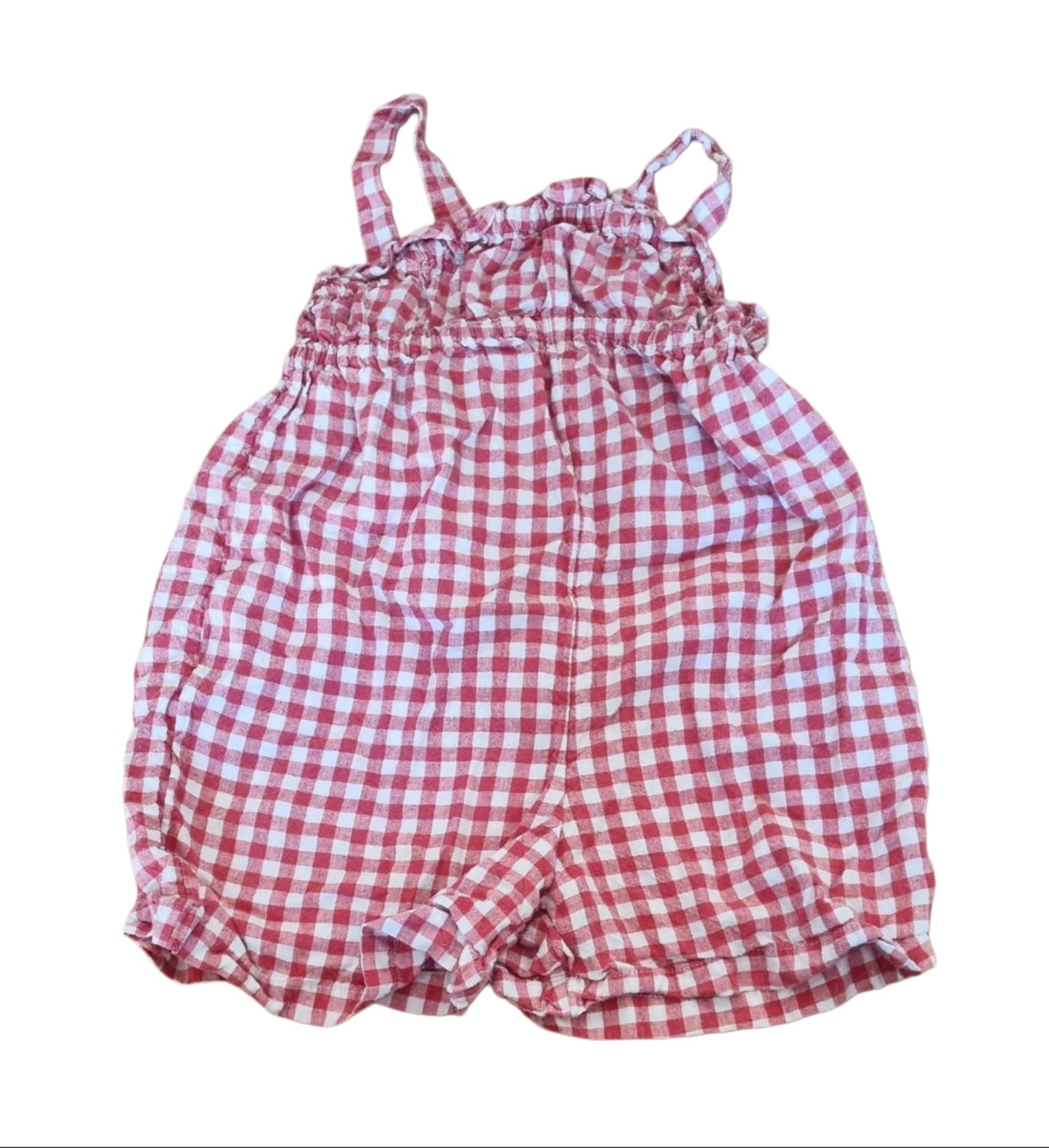 NUTMEG Checked Playsuit Girls 4-5 Years