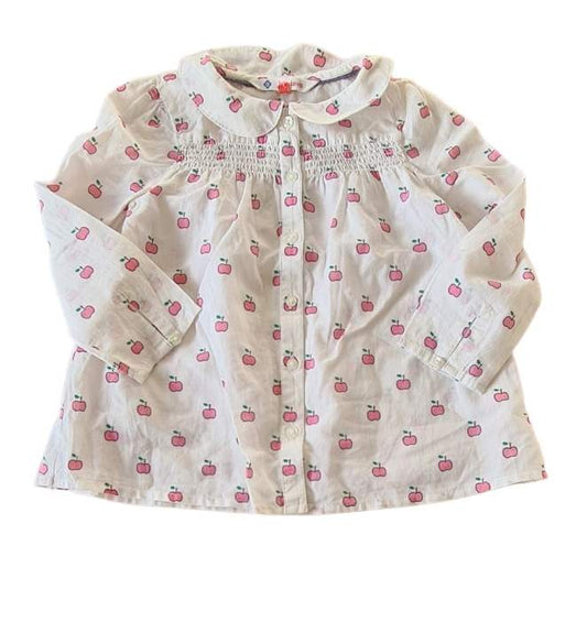 JOHN LEWIS Apples Shirt Girls 18-24 Months