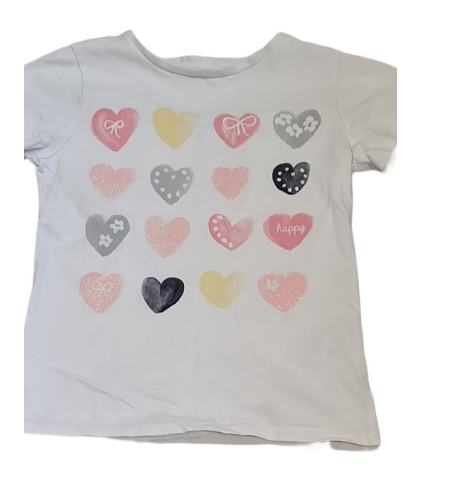 NUTMEG Hearts T-Shirt Girls 9-10 Years