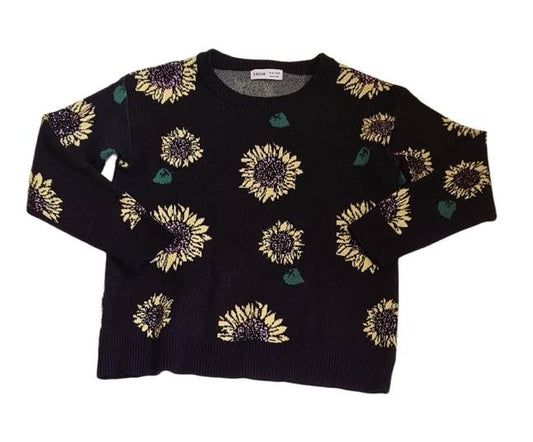 SHEIN Sunflower Jumper Girls 9-10 Years