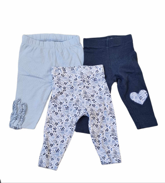 Set of 3 Leggings Girls Newborn