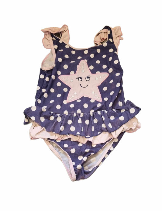 DEBENHAMS Star Swimsuit Girls 4-5 Years