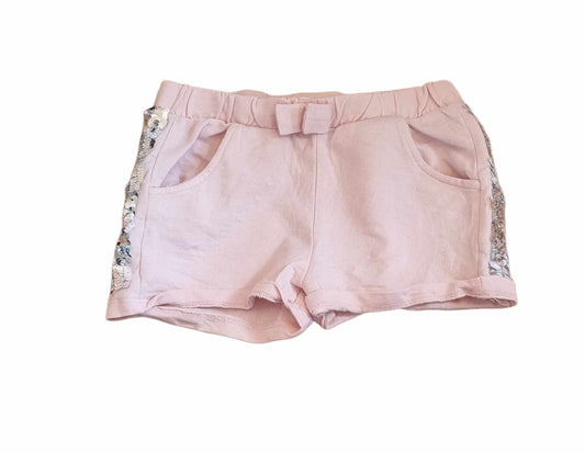 M&CO Sparkly Pink Shorts Girls 3-4 Years