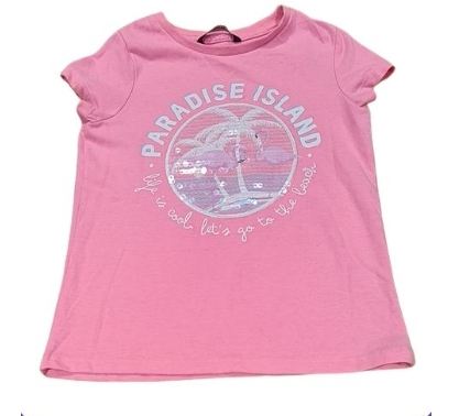 GEORGE Pink Tee Girls 7-8 Years