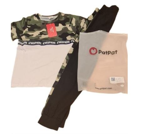 PAT PAT Brand New T-Shirt and Trousers Set Boys 7-8 Years