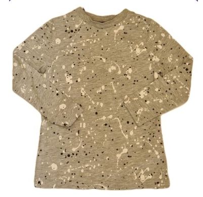 GEORGE Grey Splatter Top Boys 3-4 Years