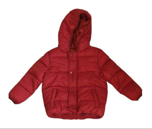 TU Red Hooded Coat Boys 2-3 Years