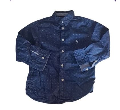 H&M Long Sleeve Blue Shirt Boys 4-5 Years