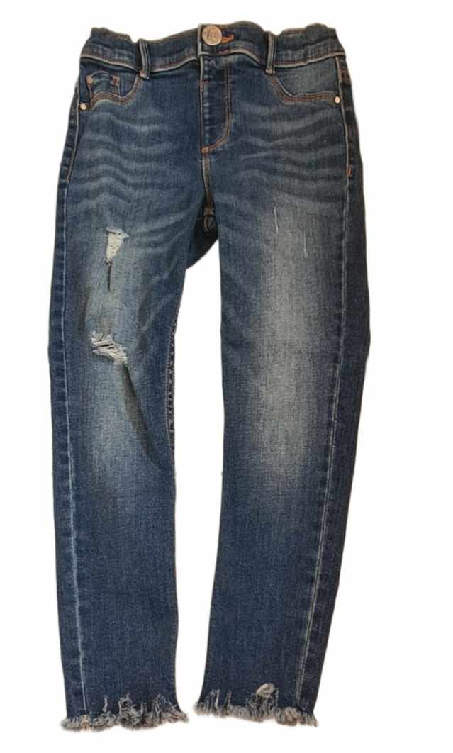 RIVER ISLAND Blue Ripped Jeans Girls 6-7 Years