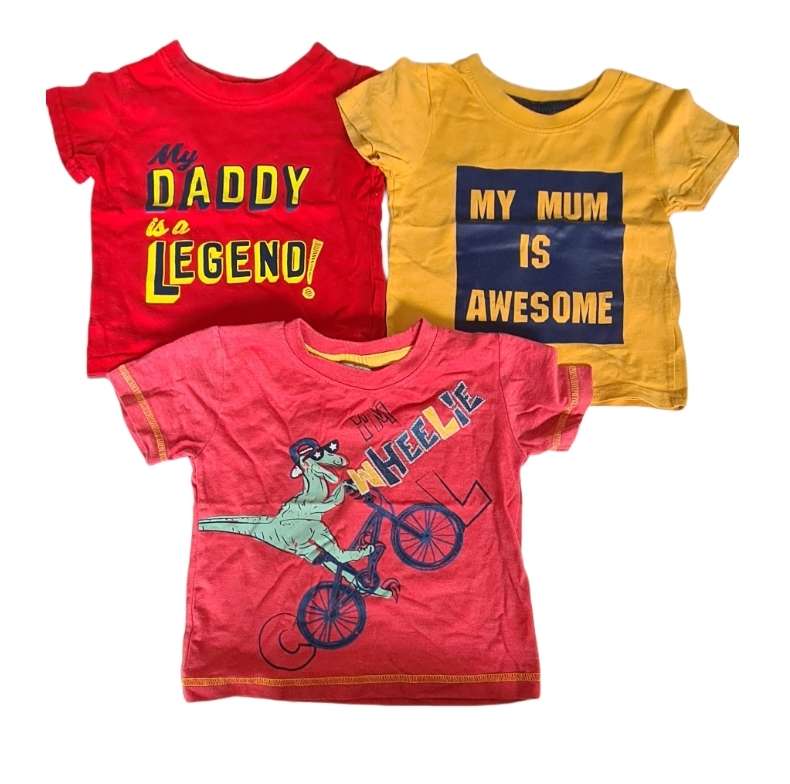 Set of 3 T-Shirts Boys 9-12 Months