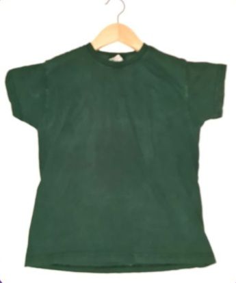 FRUIT OF THE LOOM Green T-Shirt Boys 7-8 Years