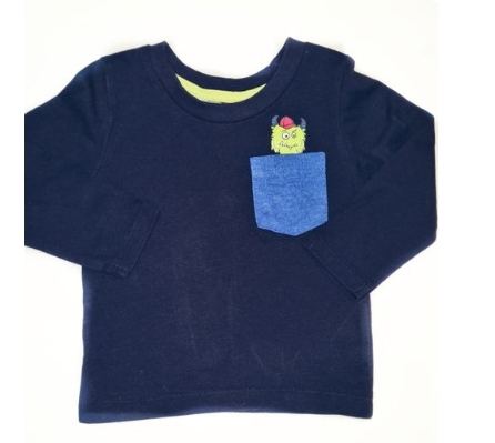 PRIMARK Peeping Monster Top Boys 9-12 Months