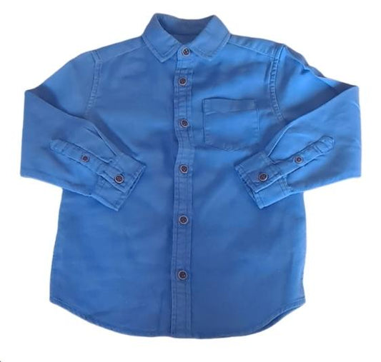 ST BERNARD Blue Shirt Boys 4-5 Years