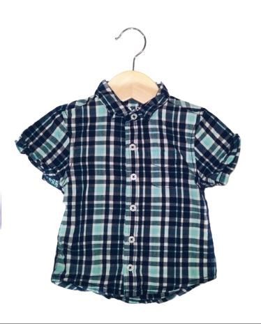 PRIMARK Green Checked Shirt Boys 9-12 Months