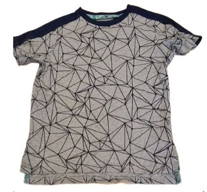 F&F Grey Pyramid T-Shirt Boys 6-7 Years