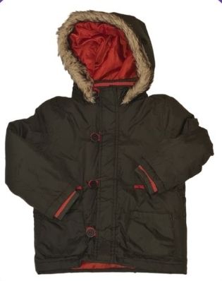 TU Khaki Hooded Coat Boys 2-3 Years