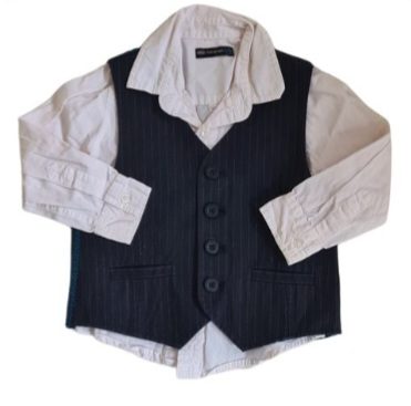 M&S Waistcoat with Under Shirt Boys 18-24 Months