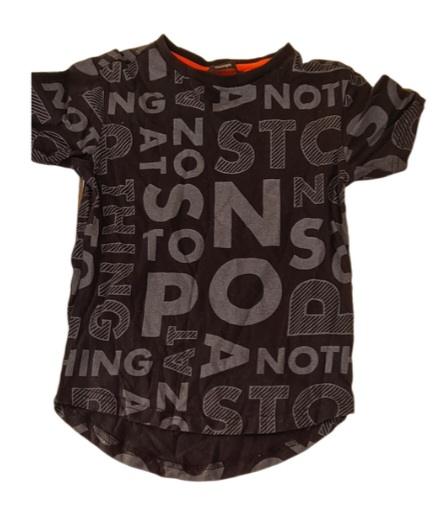 GEORGE Black Font Tee Boys 5-6 Years